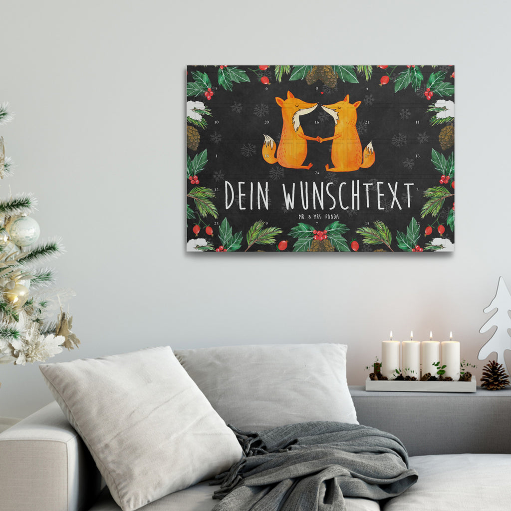 Personalisierter Tee Adventskalender Füchse Liebe Personalisierter Tee Adventskalender, Fuchs, Füchse, Fox, Liebe, Liebespaar, Paar, Partner, Freundin, Freund, Ehe, Verlobte, Ehemann, Ehefrau, Liebesbeweis