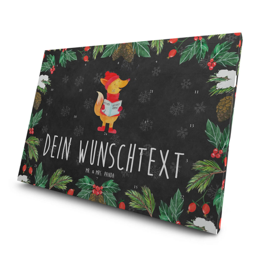 Personalisierter Tee Adventskalender Fuchs Sänger Personalisierter Tee Adventskalender, Winter, Weihnachten, Weihnachtsdeko, Nikolaus, Advent, Heiligabend, Wintermotiv, Fuchs, Füchse, Sänger, Geschenk Sänger, Singen, Weihnachtslieder