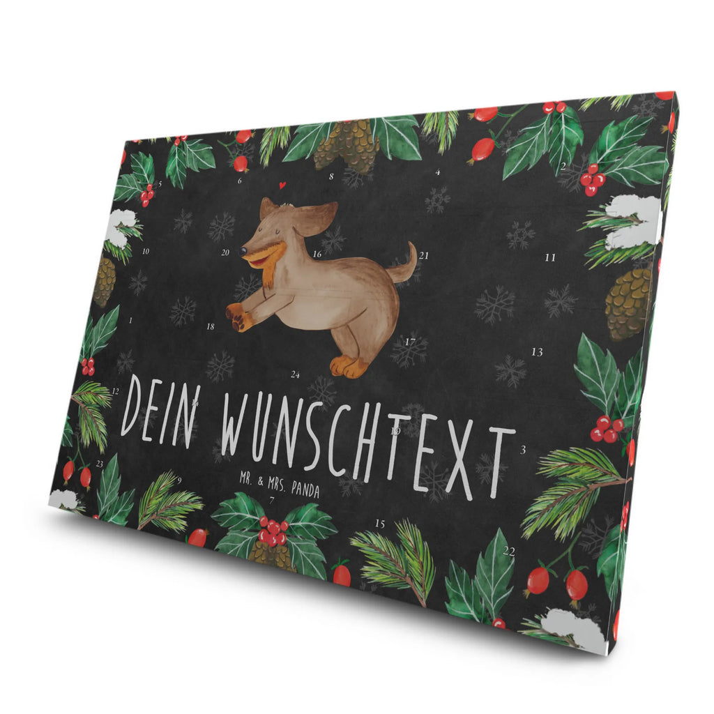 Personalisierter Tee Adventskalender Hund Dackel Personalisierter Tee Adventskalender, Hund, Hundemotiv, Haustier, Hunderasse, Tierliebhaber, Hundebesitzer, Sprüche, Hunde, Dackel, Dachshund, happy dog