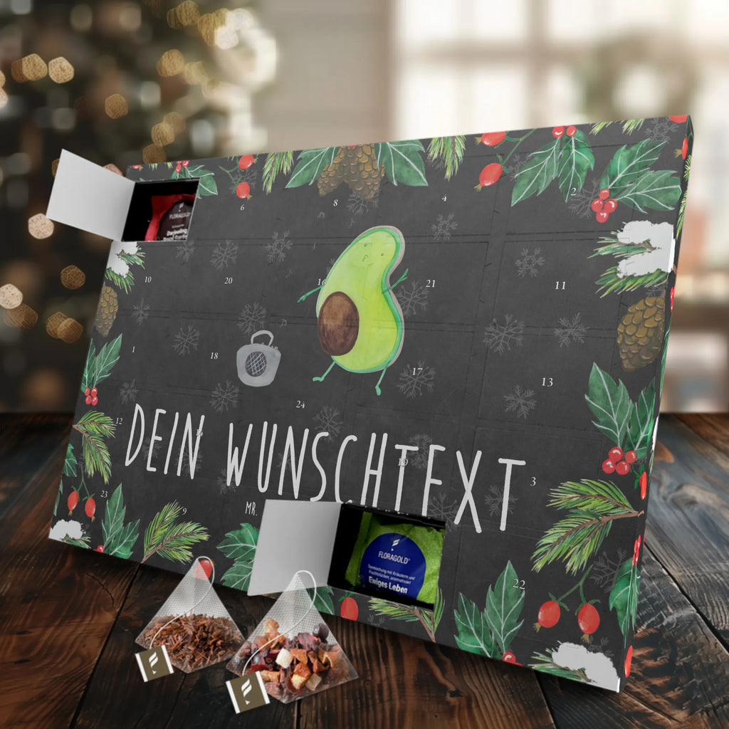 Personalisierter Tee Adventskalender Avocado Tanzen Personalisierter Tee Adventskalender, Avocado, Veggie, Vegan, Gesund