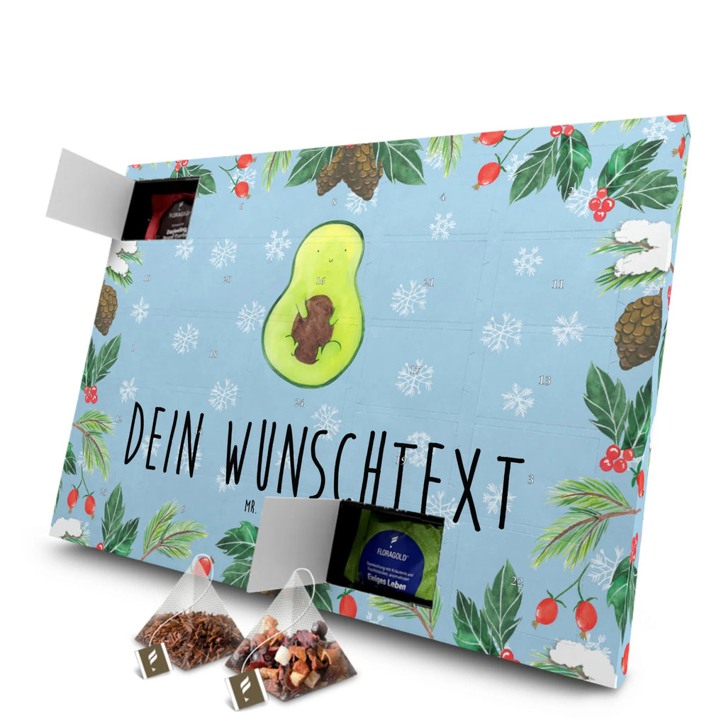 Personalisierter Tee Adventskalender Avocado Kern Personalisierter Tee Adventskalender, Avocado, Veggie, Vegan, Gesund, Avokado, Avocadokern, Kern, Pflanze, Spruch Leben