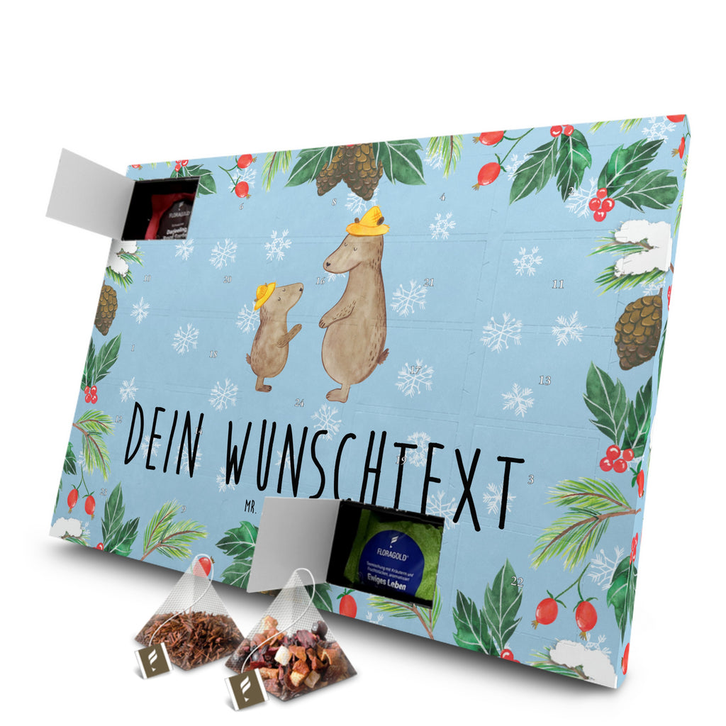 Personalisierter Tee Adventskalender Bären mit Hut Personalisierter Tee Adventskalender, Familie, Vatertag, Muttertag, Bruder, Schwester, Mama, Papa, Oma, Opa, Bär, Bären, Vater, Papi, Paps, Dad, Daddy, Lieblingsmensch, Sohn, Söhne, Kind, Kinder, Vater-Sohn, Family, Vorbild