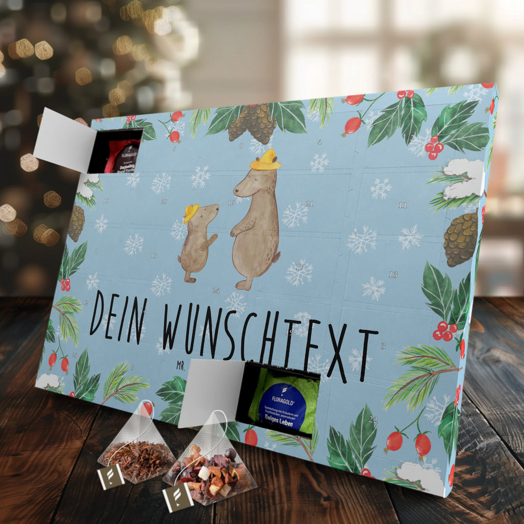 Personalisierter Tee Adventskalender Bären mit Hut Personalisierter Tee Adventskalender, Familie, Vatertag, Muttertag, Bruder, Schwester, Mama, Papa, Oma, Opa, Bär, Bären, Vater, Papi, Paps, Dad, Daddy, Lieblingsmensch, Sohn, Söhne, Kind, Kinder, Vater-Sohn, Family, Vorbild