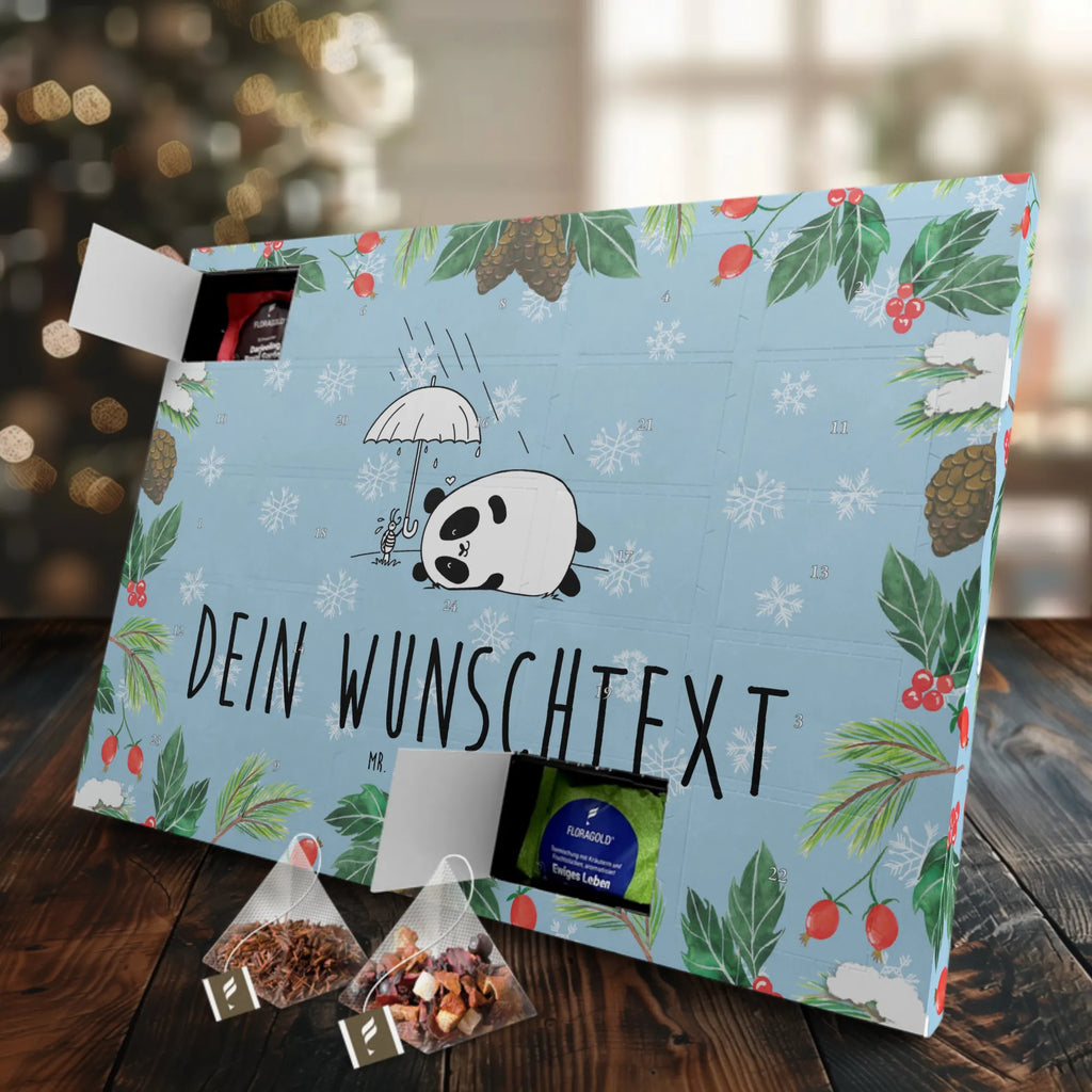 Personalisierter Tee Adventskalender Panda Freundschaft Personalisierter Tee Adventskalender