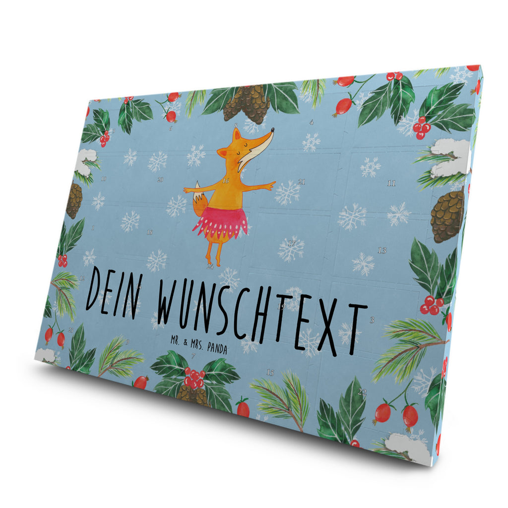 Personalisierter Tee Adventskalender Fuchs Ballerina Personalisierter Tee Adventskalender, Fuchs, Fuchs Spruch, Füchse, Füchsin, Ballerina, Ballett, Tänzerin, Tanzen, Party, Einladung, Geburtstag