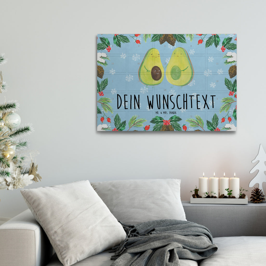 Personalisierter Tee Adventskalender Avocado Pärchen Personalisierter Tee Adventskalender, Avocado, Veggie, Vegan, Gesund, Avocuddle, Liebe, Schwangerschaft, Familie, Babyshower, Babyparty, Hochzeit, Kinder, Avocados, Geburt