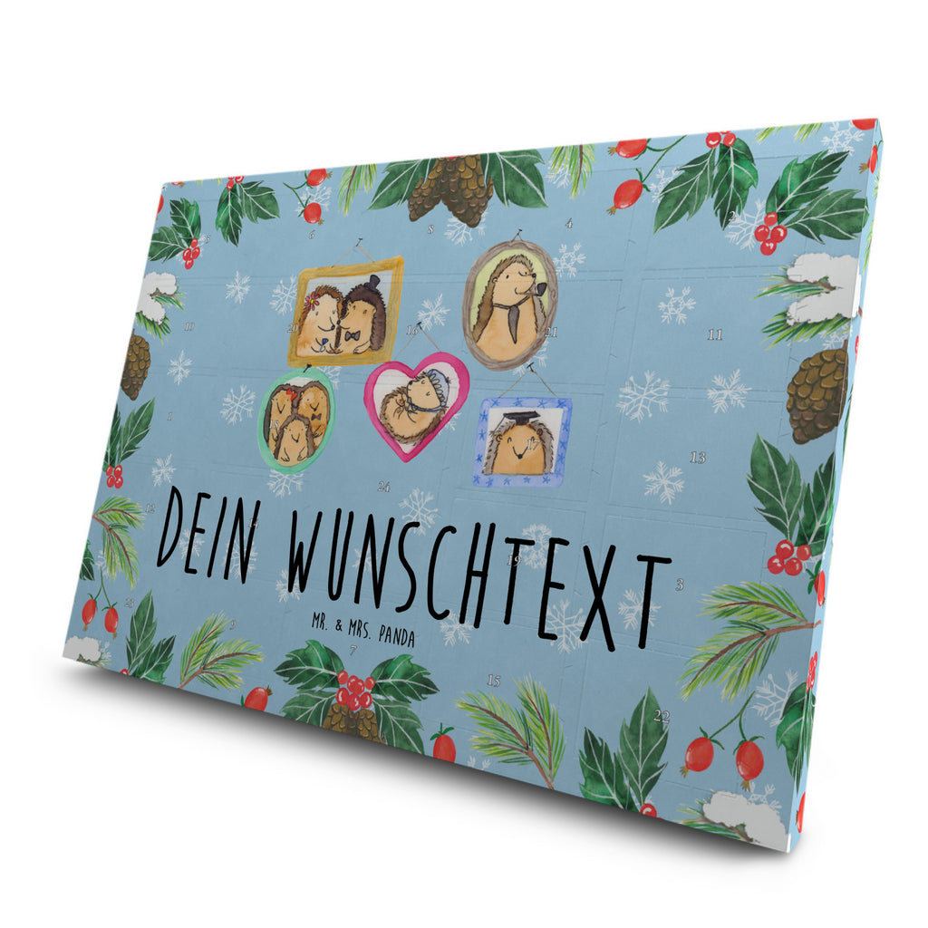 Personalisierter Tee Adventskalender Igel Familie Personalisierter Tee Adventskalender, Familie, Vatertag, Muttertag, Bruder, Schwester, Mama, Papa, Oma, Opa, Liebe, Igel, Bilder, Zusammenhalt, Glück