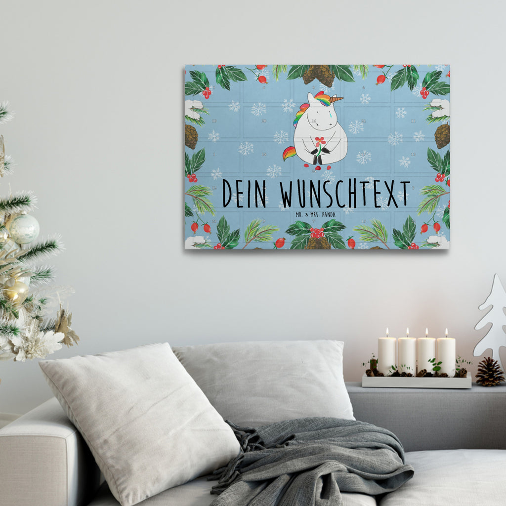 Personalisierter Tee Adventskalender Einhorn Traurig Personalisierter Tee Adventskalender, Einhorn, Einhörner, Einhorn Deko, Pegasus, Unicorn, Glitzer, Trösten. Freundschaft, Freunde, Liebe, Trauer, Grußkarte, Blume