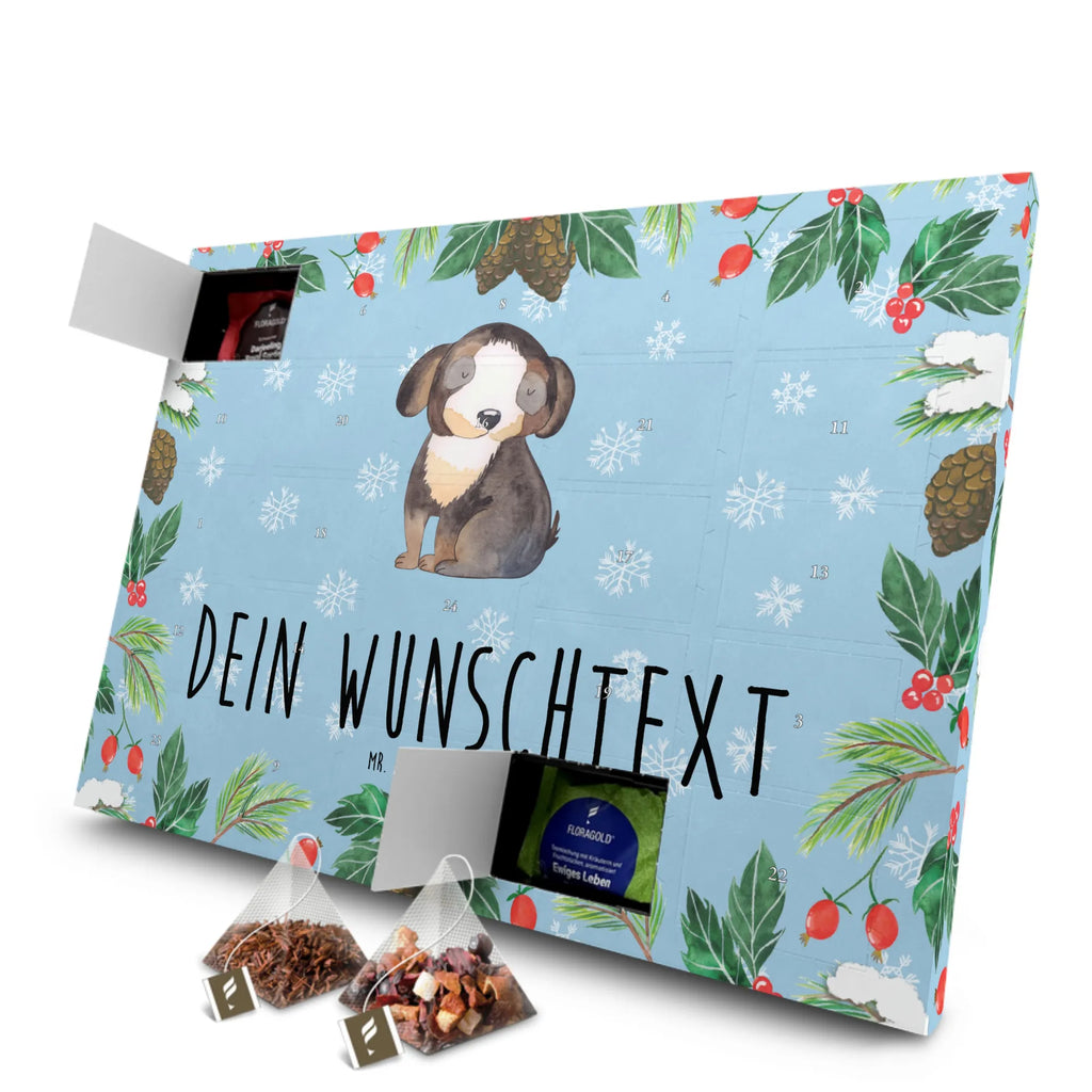 Personalisierter Tee Adventskalender Hund Entspannen Personalisierter Tee Adventskalender, Hund, Hundemotiv, Haustier, Hunderasse, Tierliebhaber, Hundebesitzer, Sprüche, schwarzer Hund, Hundeliebe, Liebe, Hundeglück