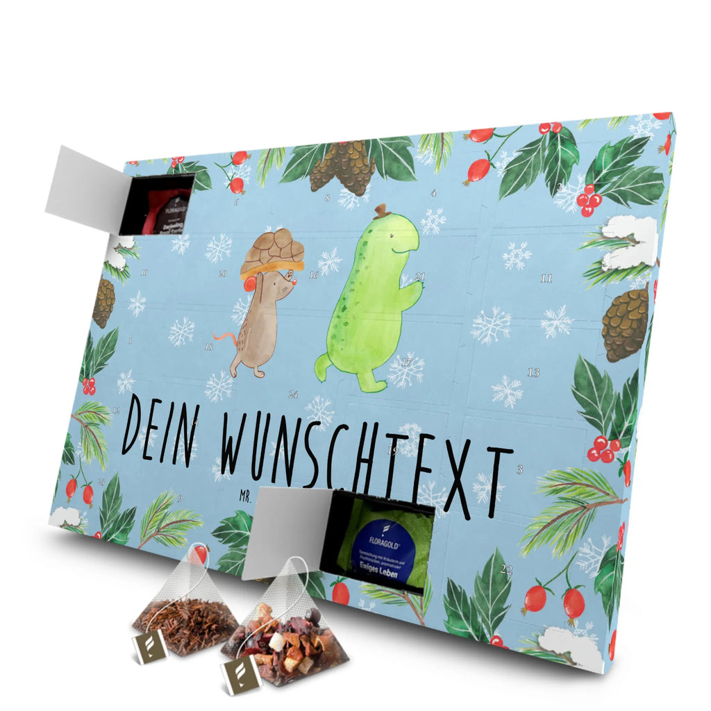 Personalisierter Tee Adventskalender Schildkröte Maus Personalisierter Tee Adventskalender, Schildkröte, Maus, Freunde, Freundinnen, beste Freunde, beste Freundinnen