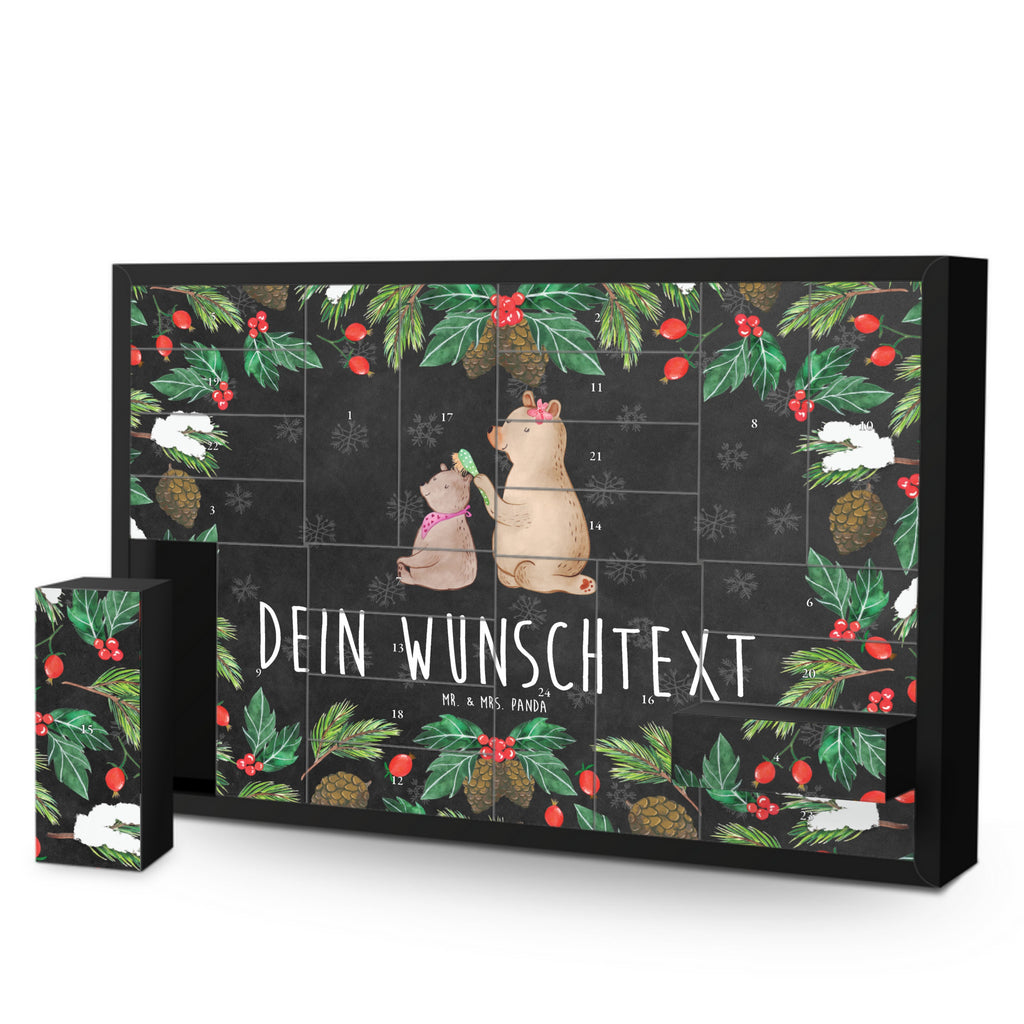 Personalisierter Befüllbarer Adventskalender Bär Kind Befüllbarer Adventskalender, Adventskalender zum selbst befüllen, Familie, Vatertag, Muttertag, Bruder, Schwester, Mama, Papa, Oma, Opa, Geschenk, Mutti, Mutter