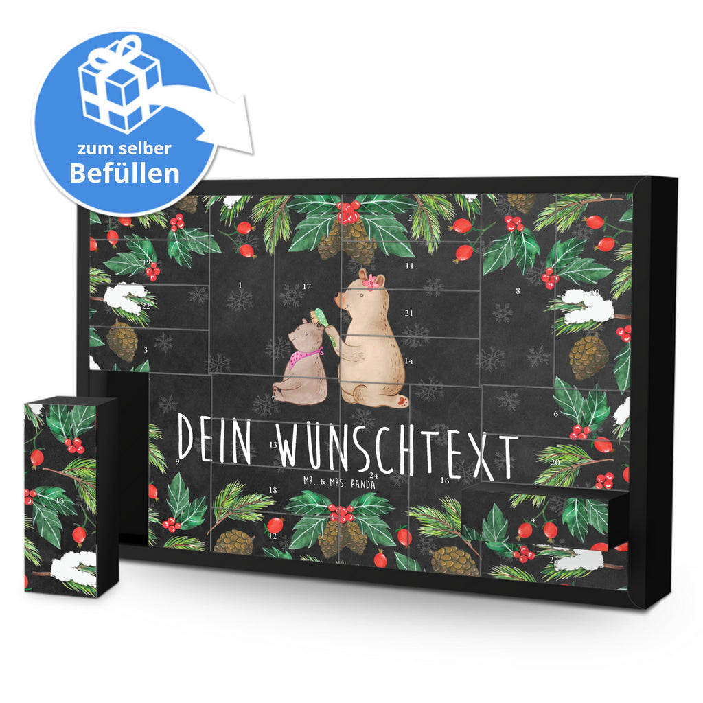 Personalisierter Befüllbarer Adventskalender Bär Kind Befüllbarer Adventskalender, Adventskalender zum selbst befüllen, Familie, Vatertag, Muttertag, Bruder, Schwester, Mama, Papa, Oma, Opa, Geschenk, Mutti, Mutter