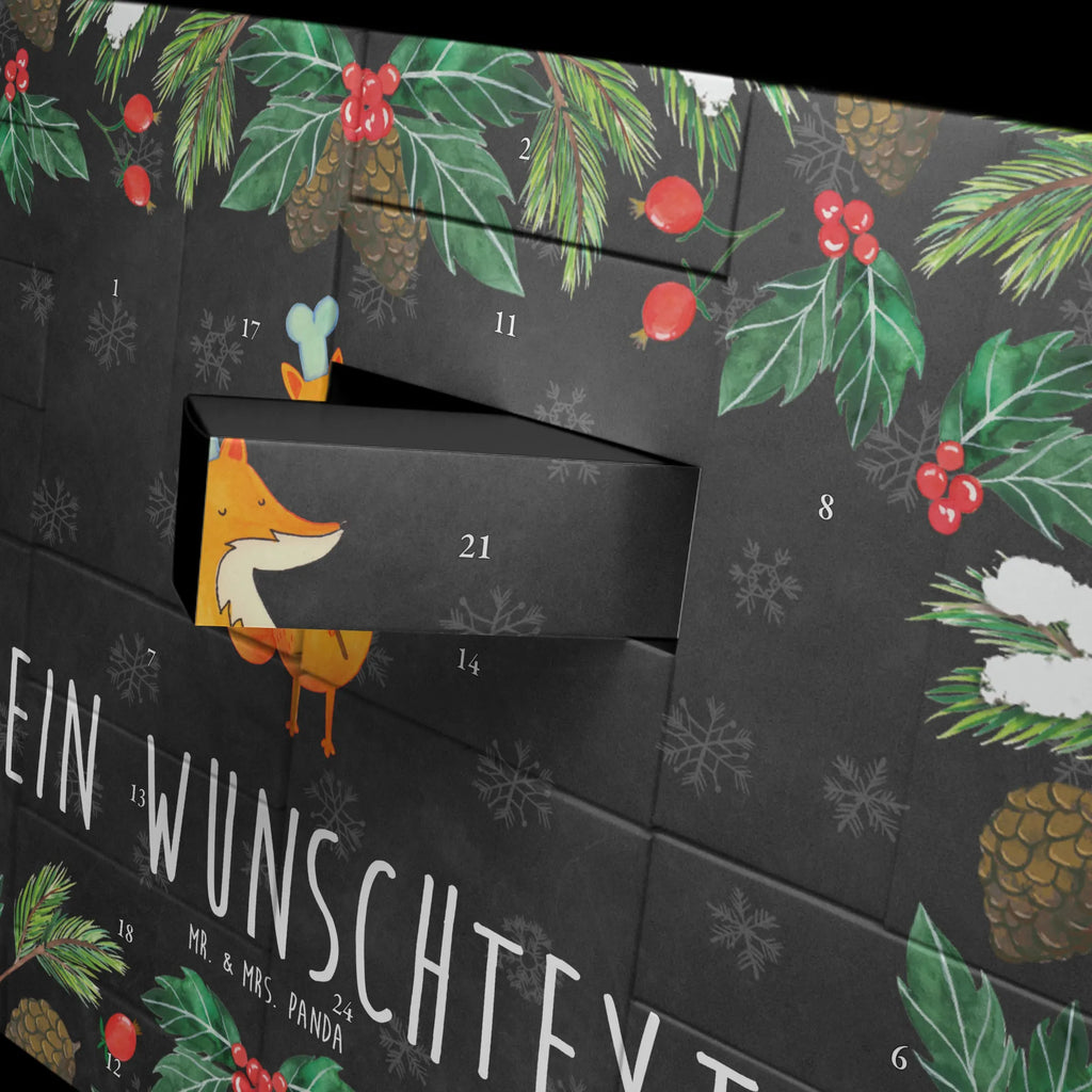 Personalisierter Befüllbarer Adventskalender Fuchs Koch Befüllbarer Adventskalender, Adventskalender zum selbst befüllen, Fuchs, Füchse, Koch Geschenk, Küche Spruch, Küche Deko, Köche, Bäcker, Party Spruch, Spruch lustig, witzig