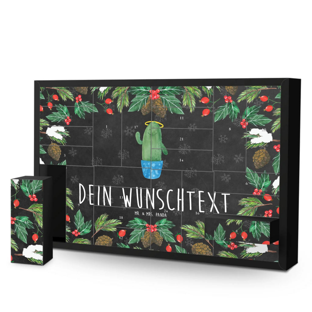 Personalisierter Befüllbarer Adventskalender Kaktus Heilig Befüllbarer Adventskalender, Adventskalender zum selbst befüllen, Kaktus, Kakteen, frech, lustig, Kind, Eltern, Familie, Bruder, Schwester, Schwestern, Freundin, Heiligenschein