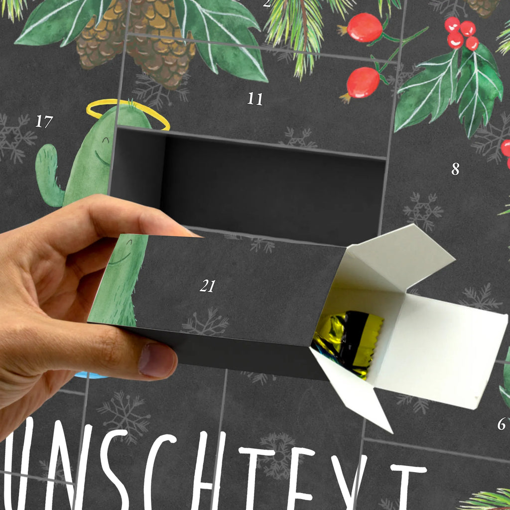 Personalisierter Befüllbarer Adventskalender Kaktus Heilig Befüllbarer Adventskalender, Adventskalender zum selbst befüllen, Kaktus, Kakteen, frech, lustig, Kind, Eltern, Familie, Bruder, Schwester, Schwestern, Freundin, Heiligenschein