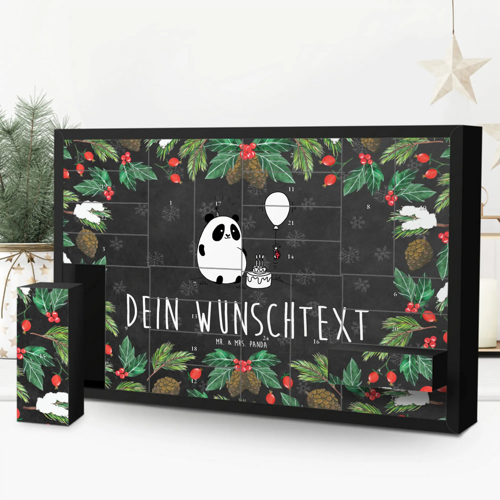 Personalisierter Befüllbarer Adventskalender Panda Geburtstag Befüllbarer Adventskalender, Adventskalender zum selbst befüllen