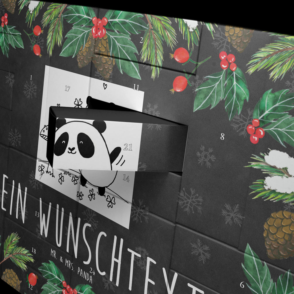 Personalisierter Befüllbarer Adventskalender Panda Glück Befüllbarer Adventskalender, Adventskalender zum selbst befüllen