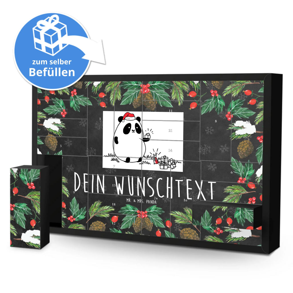 Personalisierter Befüllbarer Adventskalender Panda Weihnachtsgeschenk Befüllbarer Adventskalender, Adventskalender zum selbst befüllen