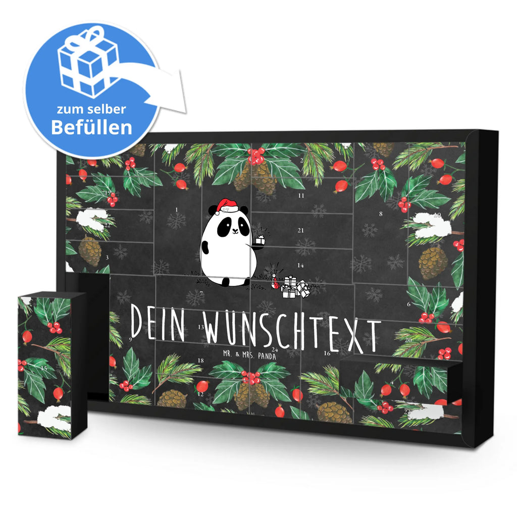 Personalisierter Befüllbarer Adventskalender Panda Weihnachtsgeschenk Befüllbarer Adventskalender, Adventskalender zum selbst befüllen