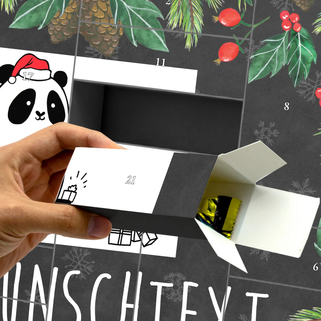 Personalisierter Befüllbarer Adventskalender Panda Weihnachtsgeschenk Befüllbarer Adventskalender, Adventskalender zum selbst befüllen