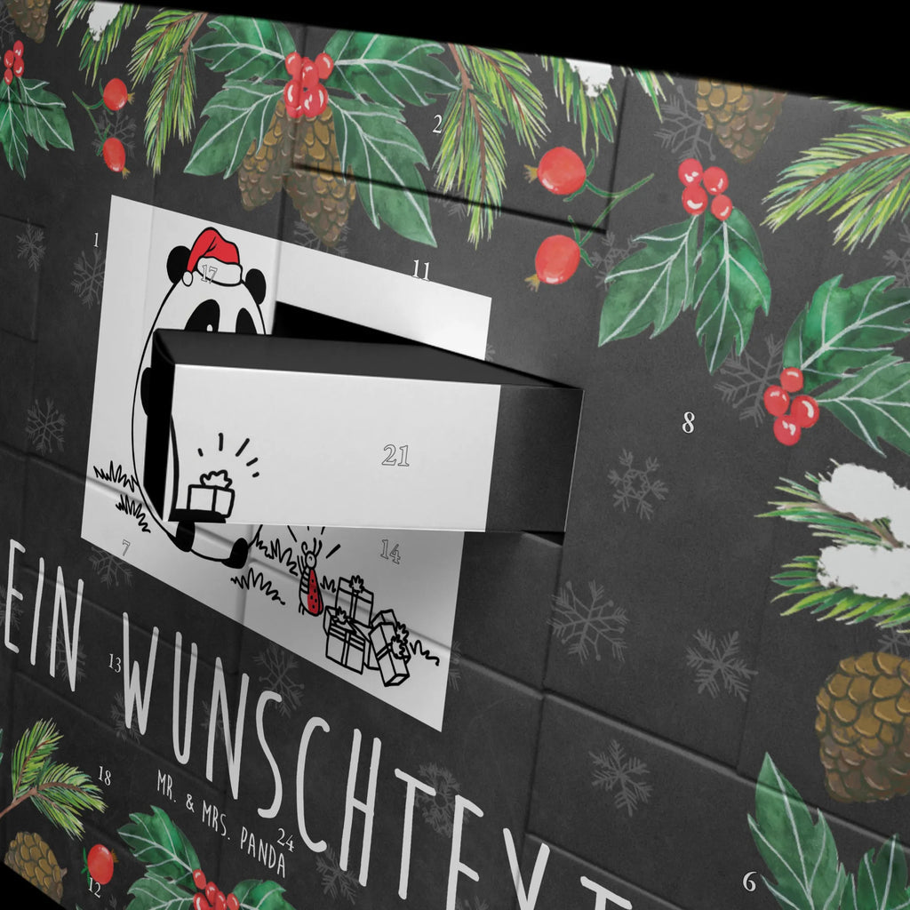 Personalisierter Befüllbarer Adventskalender Panda Weihnachtsgeschenk Befüllbarer Adventskalender, Adventskalender zum selbst befüllen