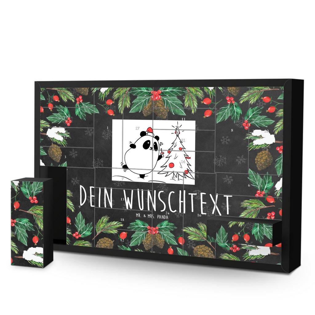 Personalisierter Befüllbarer Adventskalender Panda Weihnachtszeit Befüllbarer Adventskalender, Adventskalender zum selbst befüllen