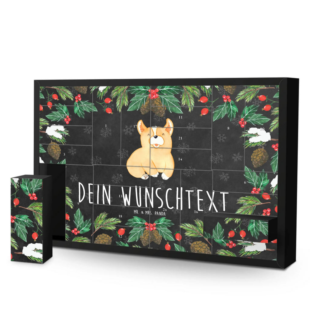 Personalisierter Befüllbarer Adventskalender Corgie Befüllbarer Adventskalender, Adventskalender zum selbst befüllen, Hund, Hundemotiv, Haustier, Hunderasse, Tierliebhaber, Hundebesitzer, Sprüche, Corgie, Welsh Corgie Pembroke, britisch, Motivation, Spruch, Hundespruch, Lebensfreude