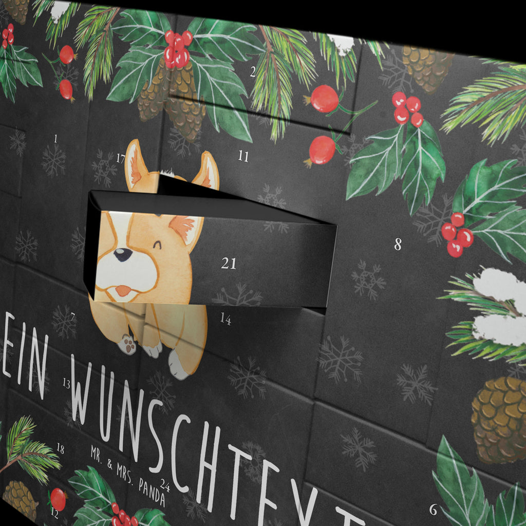 Personalisierter Befüllbarer Adventskalender Corgie Befüllbarer Adventskalender, Adventskalender zum selbst befüllen, Hund, Hundemotiv, Haustier, Hunderasse, Tierliebhaber, Hundebesitzer, Sprüche, Corgie, Welsh Corgie Pembroke, britisch, Motivation, Spruch, Hundespruch, Lebensfreude