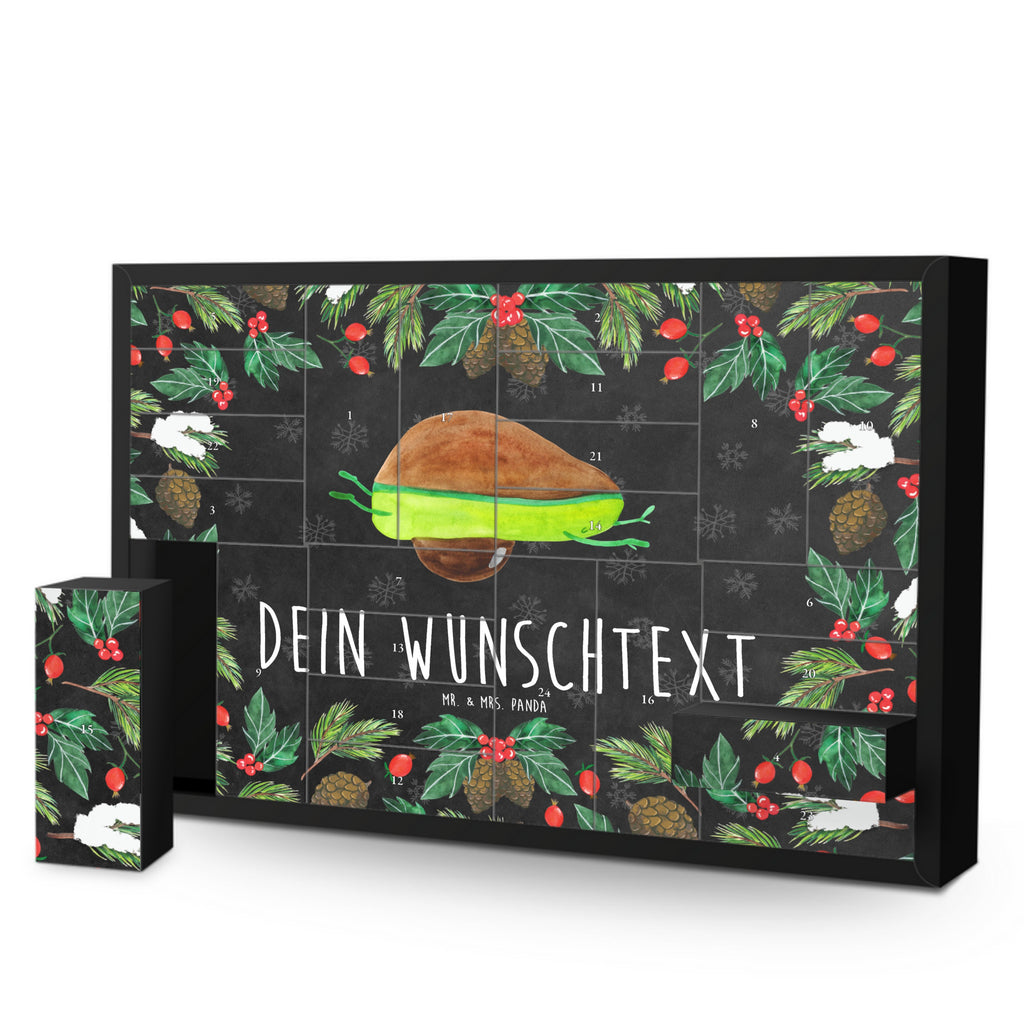 Personalisierter Befüllbarer Adventskalender Avocado Yoga Befüllbarer Adventskalender, Adventskalender zum selbst befüllen, Avocado, Veggie, Vegan, Gesund, Avocado Yoga Vegan