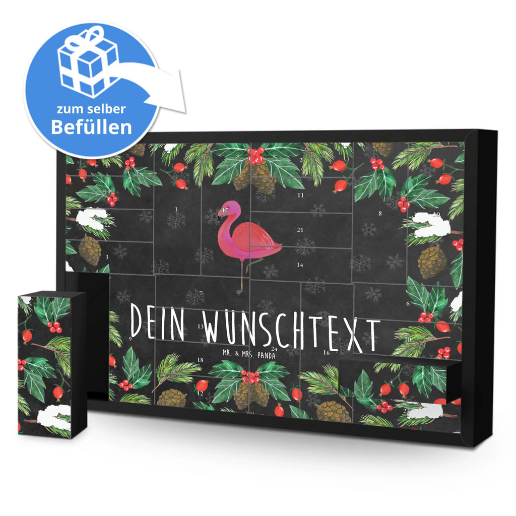 Personalisierter Befüllbarer Adventskalender Flamingo Classic Befüllbarer Adventskalender, Adventskalender zum selbst befüllen, Flamingo, Einzigartig, Selbstliebe, Stolz, ich, für mich, Spruch, Freundin, Freundinnen, Außenseiter, Sohn, Tochter, Geschwister