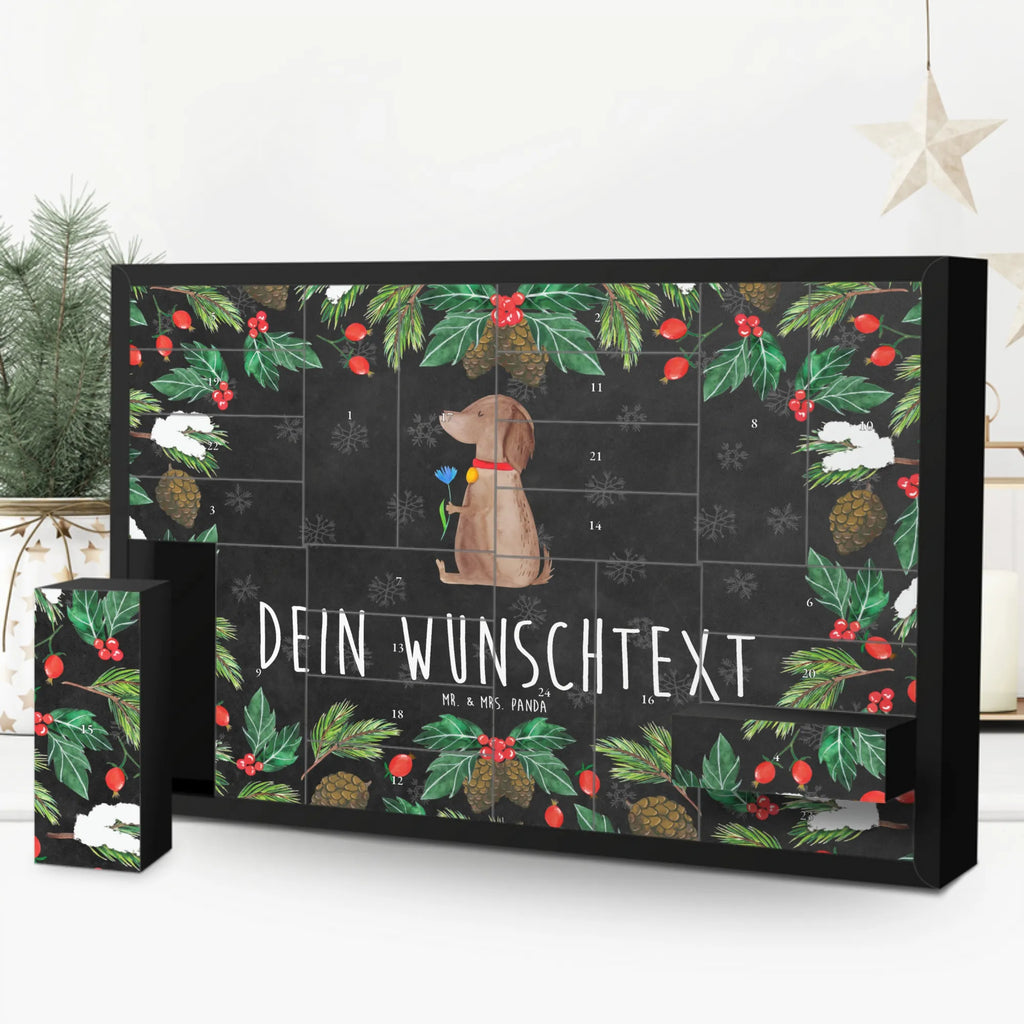 Personalisierter Befüllbarer Adventskalender Hund Blume Befüllbarer Adventskalender, Adventskalender zum selbst befüllen, Hund, Hundemotiv, Haustier, Hunderasse, Tierliebhaber, Hundebesitzer, Sprüche, Hunde, Frauchen, Hundeliebe