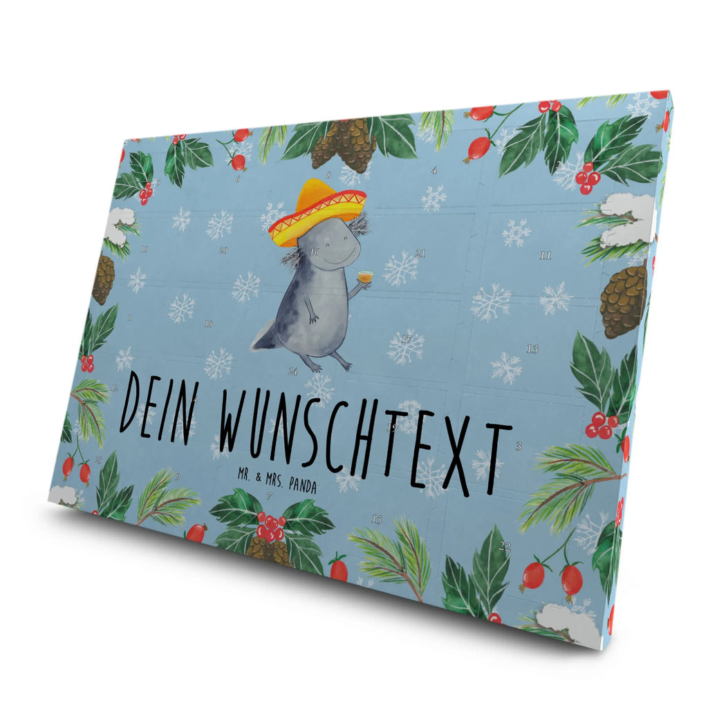 Personalisierter Tee Adventskalender Axolotl Tequila Personalisierter Tee Adventskalender, Axolotl, Molch, Mexico, Mexiko, Sombrero, Zitrone, Tequila, Motivation, Spruch, Schwanzlurch, Lurch, Lurche, Axolot, Feuerdrache, Feuersalamander