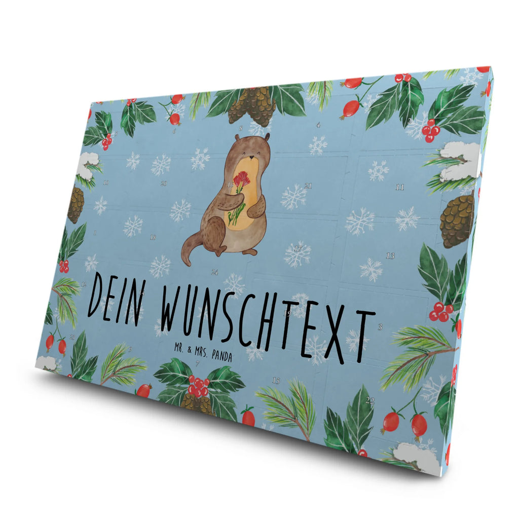 Personalisierter Tee Adventskalender Otter Blumenstrauß Personalisierter Tee Adventskalender, Otter, Fischotter, Seeotter, Otter Seeotter See Otter