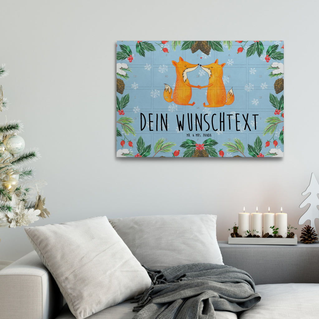 Personalisierter Tee Adventskalender Füchse Liebe Personalisierter Tee Adventskalender, Fuchs, Füchse, Fox, Liebe, Liebespaar, Paar, Partner, Freundin, Freund, Ehe, Verlobte, Ehemann, Ehefrau, Liebesbeweis