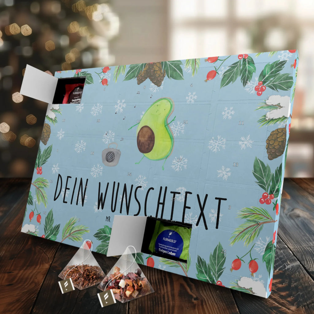 Personalisierter Tee Adventskalender Avocado Tanzen Personalisierter Tee Adventskalender, Avocado, Veggie, Vegan, Gesund