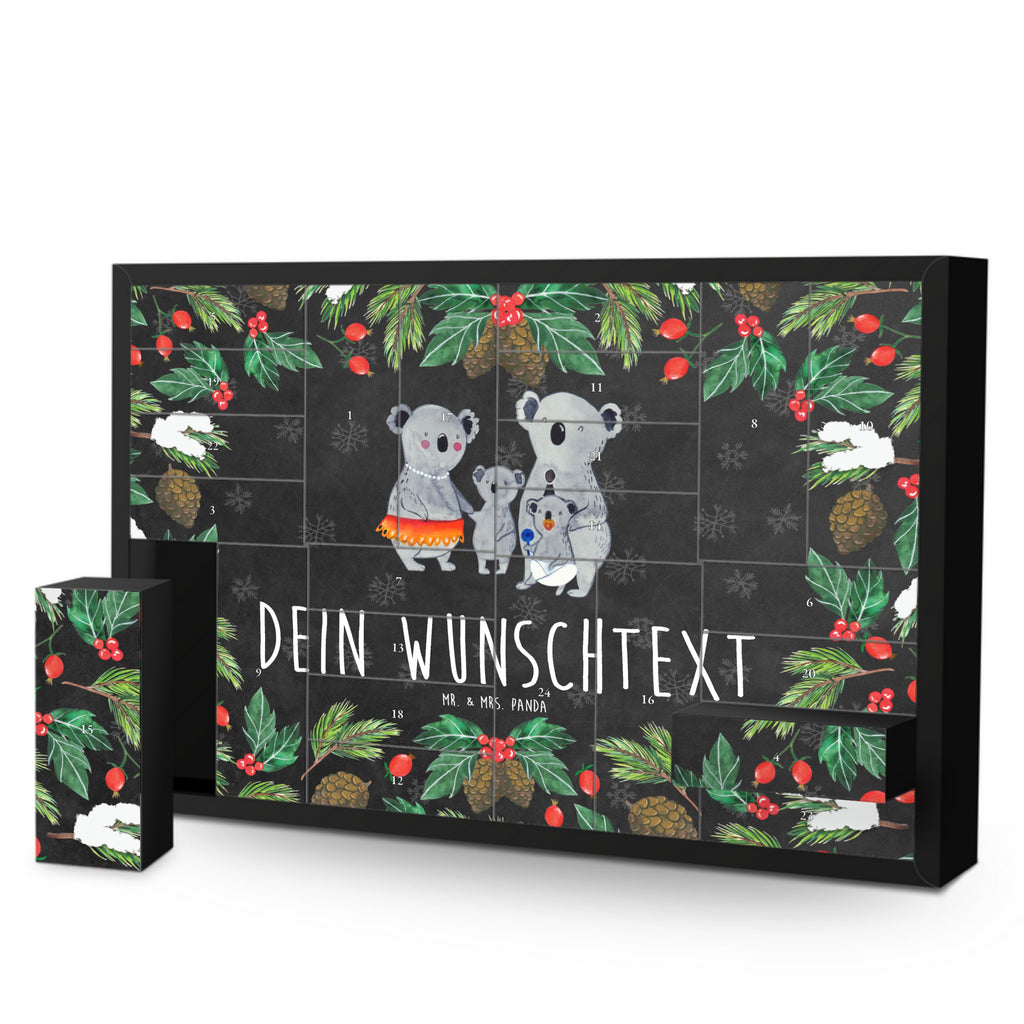 Personalisierter Befüllbarer Adventskalender Koala Familie Befüllbarer Adventskalender, Adventskalender zum selbst befüllen, Familie, Vatertag, Muttertag, Bruder, Schwester, Mama, Papa, Oma, Opa, Koala, Koalas, Family, Kinder, Geschwister, Familienleben