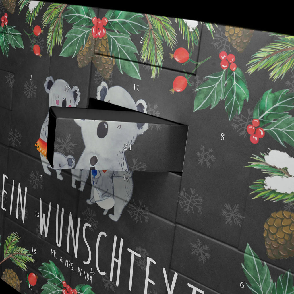 Personalisierter Befüllbarer Adventskalender Koala Familie Befüllbarer Adventskalender, Adventskalender zum selbst befüllen, Familie, Vatertag, Muttertag, Bruder, Schwester, Mama, Papa, Oma, Opa, Koala, Koalas, Family, Kinder, Geschwister, Familienleben