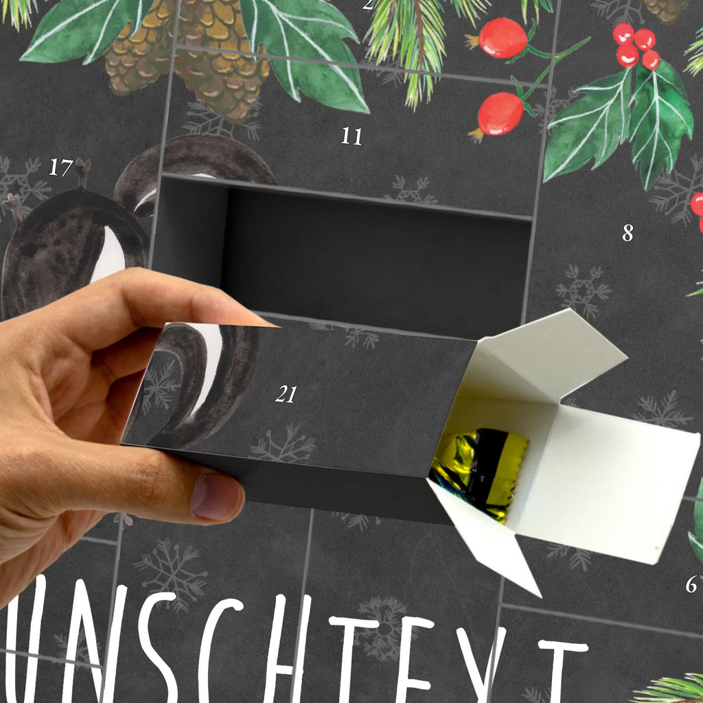 Personalisierter Befüllbarer Adventskalender Stinktier Handstand Befüllbarer Adventskalender, Adventskalender zum selbst befüllen, Stinktier, Skunk, Wildtier, Raubtier, Stinker, Stinki, Spielplatz, verpielt, Kind