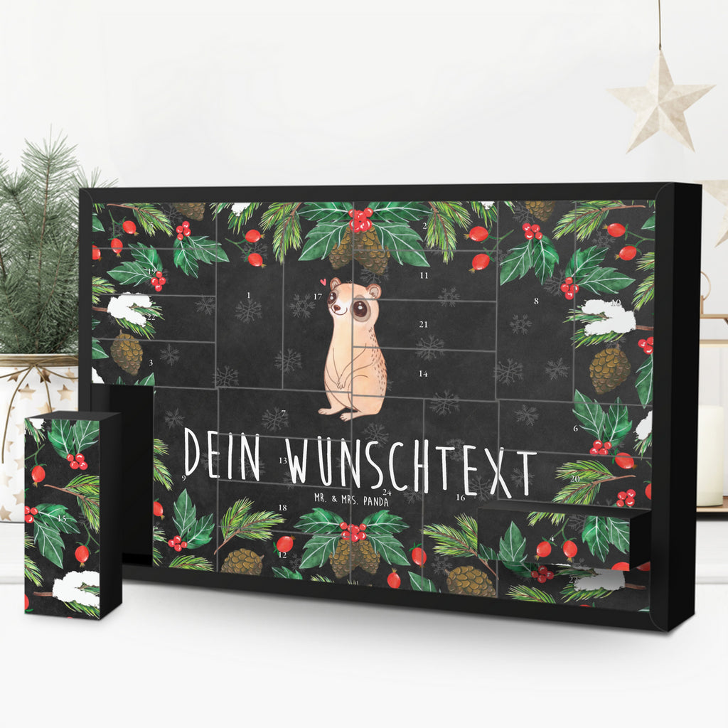 Personalisierter Befüllbarer Adventskalender Plumplori Glücklich Befüllbarer Adventskalender, Adventskalender zum selbst befüllen, Tiermotive, Gute Laune, lustige Sprüche, Tiere, Plumplori, Niedlich, Glück