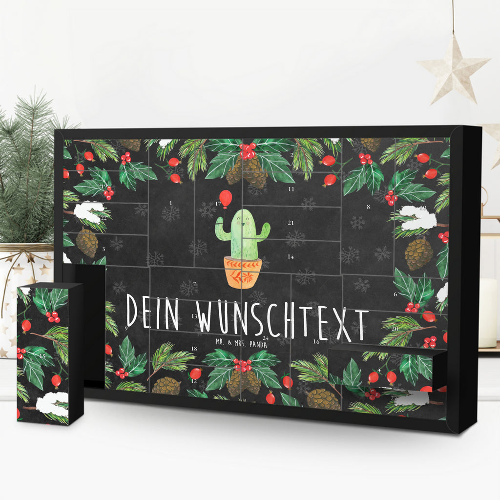 Personalisierter Befüllbarer Adventskalender Kaktus Luftballon Befüllbarer Adventskalender, Adventskalender zum selbst befüllen, Kaktus, Kakteen, Luftballon, Neustart, Freude, Büro, Stress, Büroalltag, Freundin, Freund, Ausbildung, Prüfung