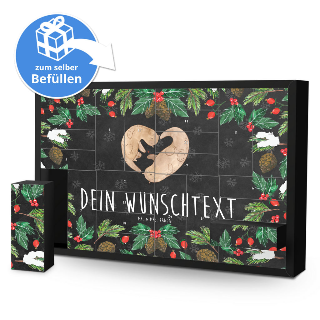 Personalisierter Befüllbarer Adventskalender Otter Herz Befüllbarer Adventskalender, Adventskalender zum selbst befüllen, Otter, Fischotter, Seeotter, Liebe, Herz, Liebesbeweis, Liebesgeschenk, Bessere Hälfte, Love you, Jahrestag, Hochzeitstag, Verlobung, gemeinsames Leben