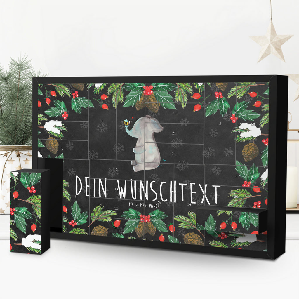 Personalisierter Befüllbarer Adventskalender Elefant Biene Befüllbarer Adventskalender, Adventskalender zum selbst befüllen, Tiermotive, Gute Laune, lustige Sprüche, Tiere, Elefant, Biene, Liebe, Liebesbeweis, Jahrestag, Liebesgeschenk, Heiratsantrag, Hochzeitsgeschenk, Liebesspruch