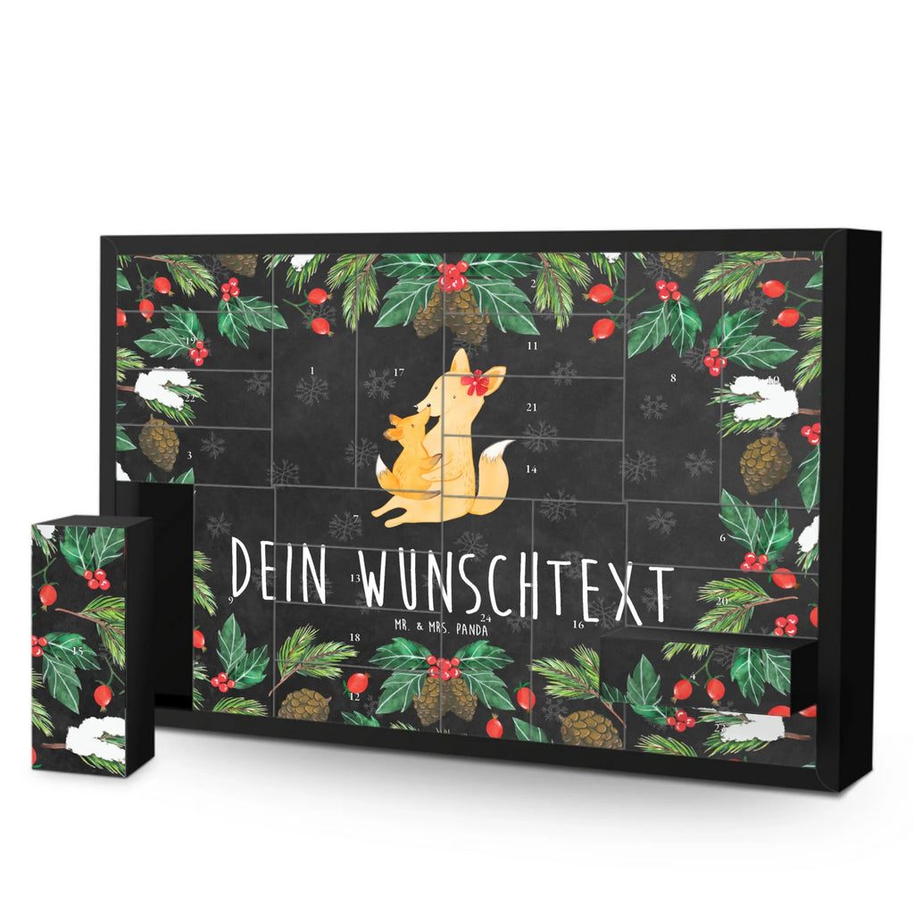 Personalisierter Befüllbarer Adventskalender Fuchs Mama Befüllbarer Adventskalender, Adventskalender zum selbst befüllen, Familie, Vatertag, Muttertag, Bruder, Schwester, Mama, Papa, Oma, Opa, Mutter, Tochter, Lieblingstochter, Beste Tochter, Geschenk