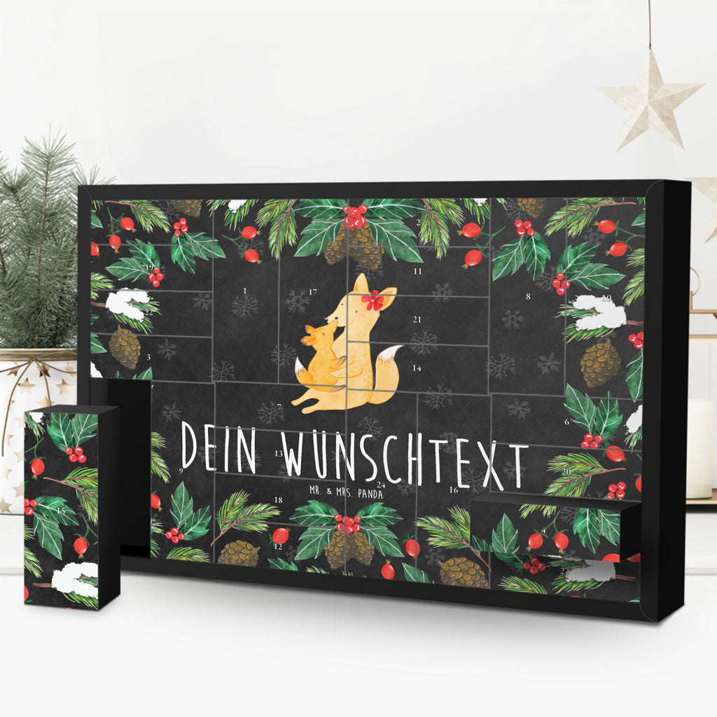 Personalisierter Befüllbarer Adventskalender Fuchs Mama Befüllbarer Adventskalender, Adventskalender zum selbst befüllen, Familie, Vatertag, Muttertag, Bruder, Schwester, Mama, Papa, Oma, Opa, Mutter, Tochter, Lieblingstochter, Beste Tochter, Geschenk