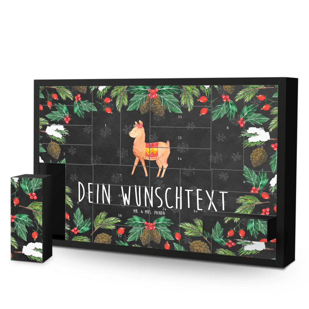 Personalisierter Befüllbarer Adventskalender Alpaka Stolz Befüllbarer Adventskalender, Adventskalender zum selbst befüllen, Alpaka, Lama