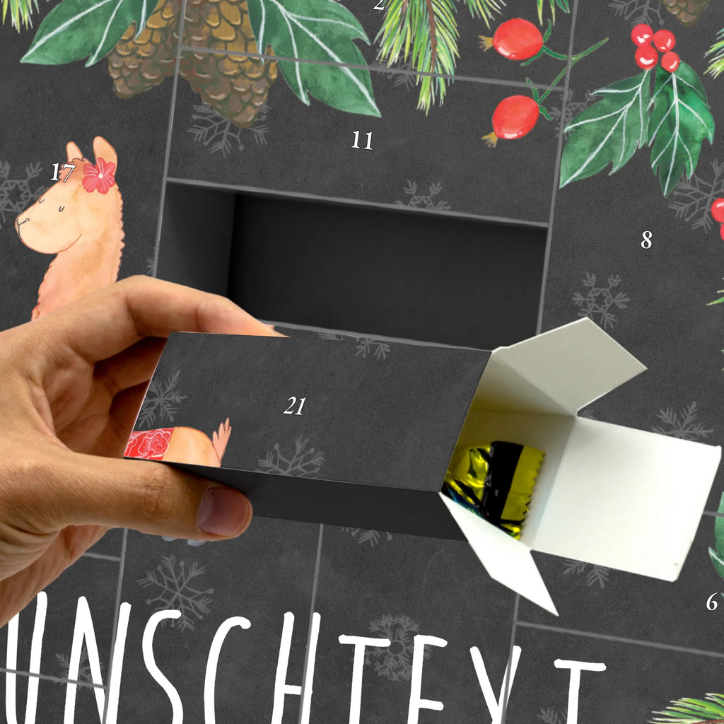 Personalisierter Befüllbarer Adventskalender Alpaka Stolz Befüllbarer Adventskalender, Adventskalender zum selbst befüllen, Alpaka, Lama