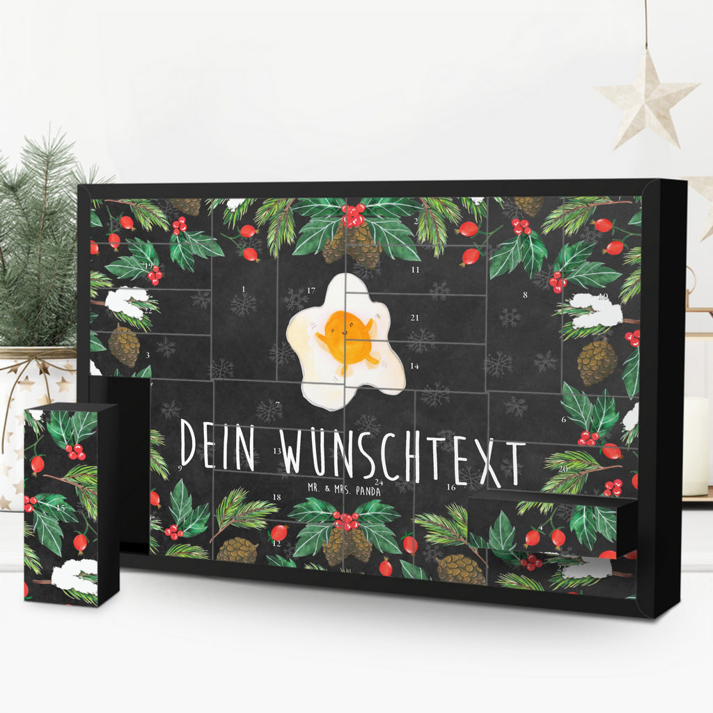 Personalisierter Befüllbarer Adventskalender Spiegelei Ei Befüllbarer Adventskalender, Adventskalender zum selbst befüllen, Tiermotive, Gute Laune, lustige Sprüche, Tiere, Ei, Spiegelei, Schön, Tag, Glücklich, Liebe