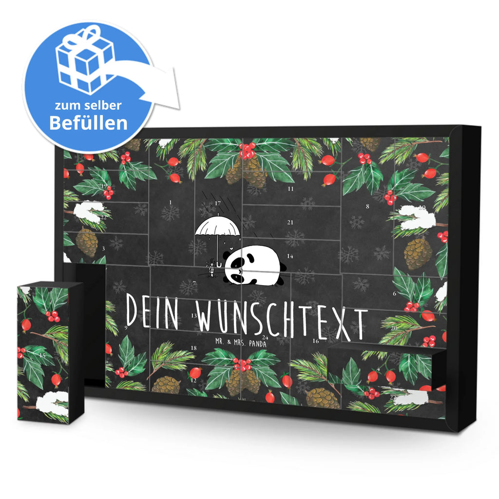 Personalisierter Befüllbarer Adventskalender Panda Freundschaft Befüllbarer Adventskalender, Adventskalender zum selbst befüllen