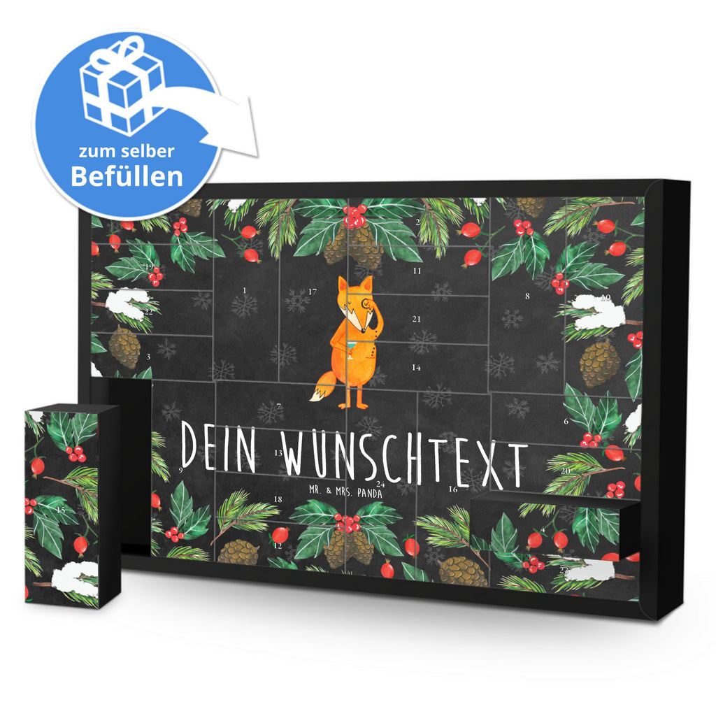 Personalisierter Befüllbarer Adventskalender Fuchs Lord Befüllbarer Adventskalender, Adventskalender zum selbst befüllen, Fuchs, Füchse, tröstende Worte, Spruch lustig, Liebeskummer Geschenk, Motivation Spruch, Problemlösung