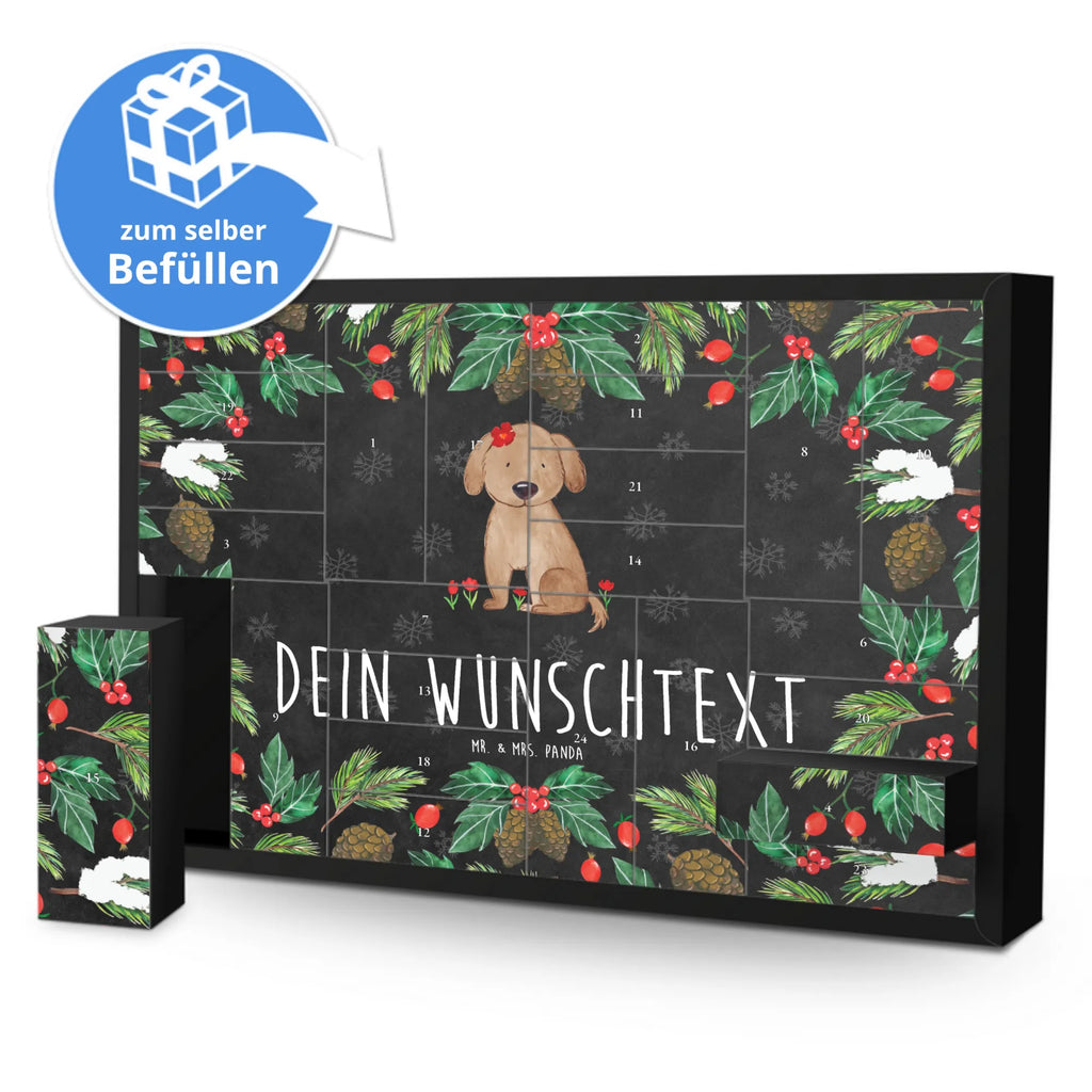 Personalisierter Befüllbarer Adventskalender Hund Dame Befüllbarer Adventskalender, Adventskalender zum selbst befüllen, Hund, Hundemotiv, Haustier, Hunderasse, Tierliebhaber, Hundebesitzer, Sprüche, Hunde, Hundeliebe, Hundeglück, Liebe, Frauchen